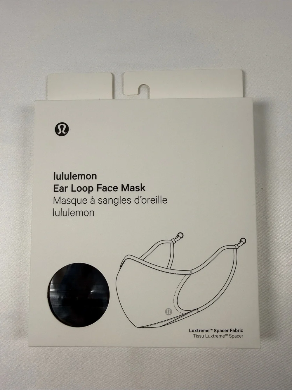 lululemon athletica Black Ear Loop Face Mask - Women's Packaged